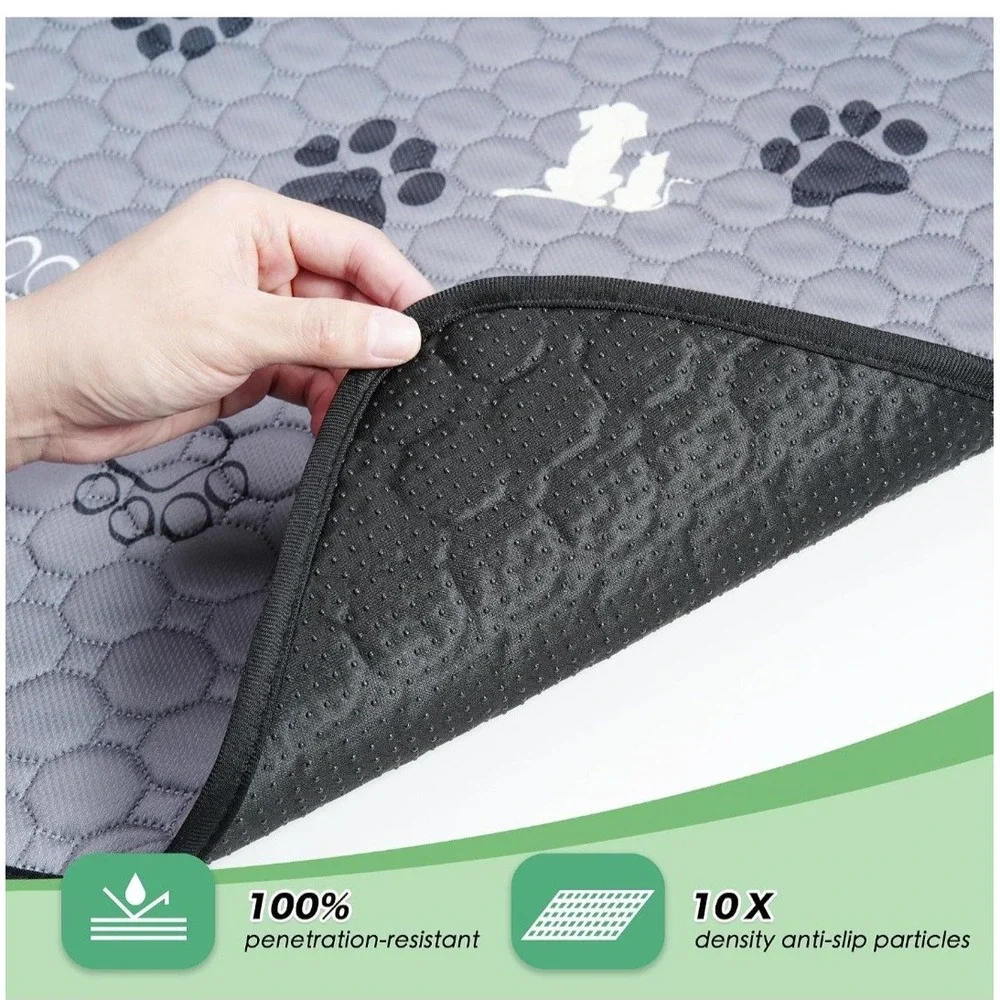 WanpeeGoo 4 Pack Washable Pet Pads 18x24 Reusable Waterproof Training Mat H732